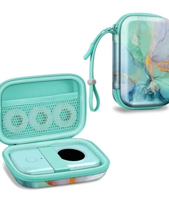 Phomemo darčekový BOX zelený, puzdro + štítkovač D30 + 3ks rolka etikiet